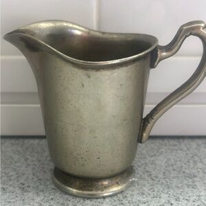Vintage Wear-Brite Nickel Silver Creamer Pitcher | Silver Soldered | Estate